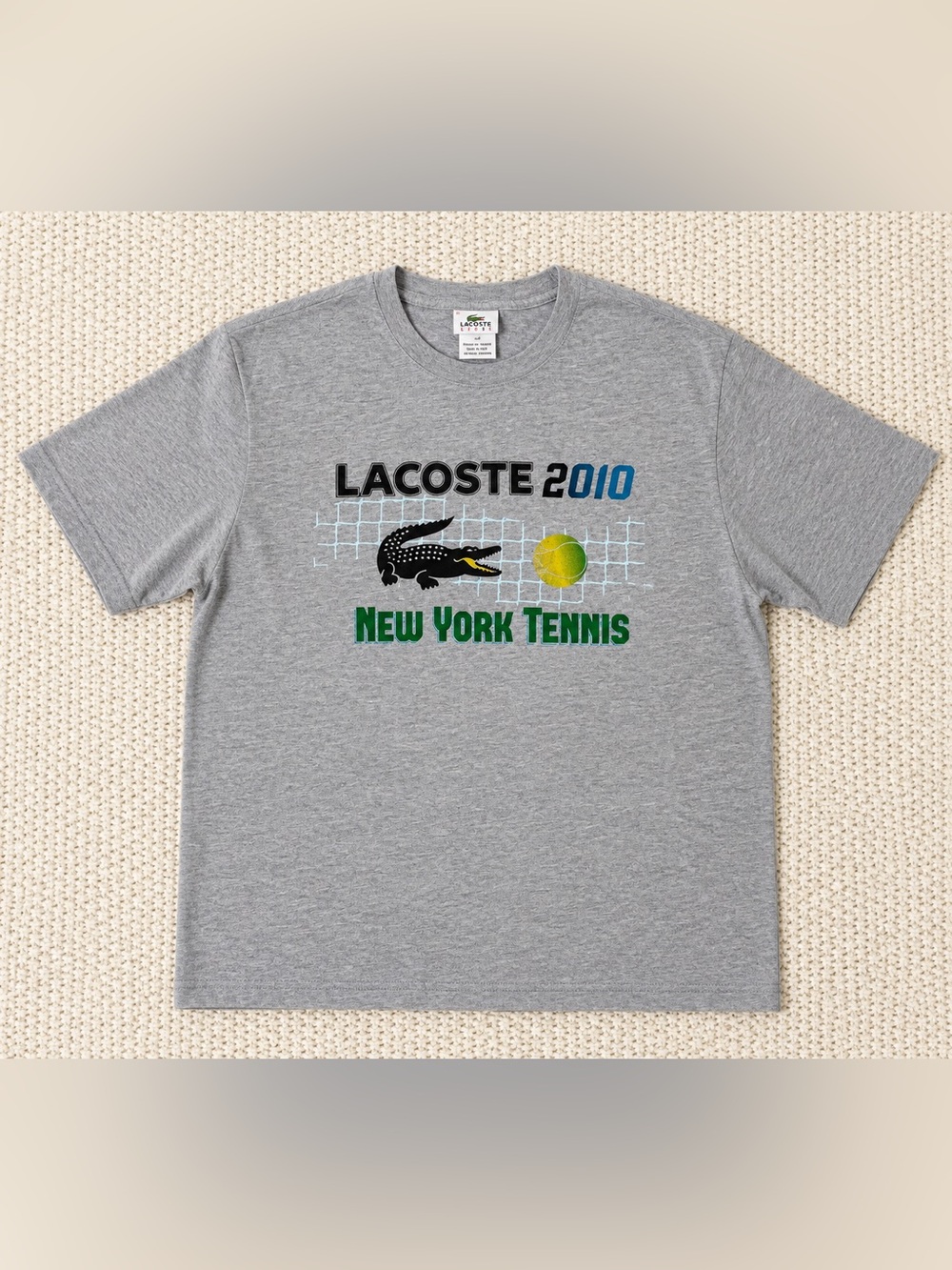 NWT Authentic Lacoste 2010 US Open Tennis Shirt, Men’s M
